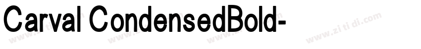 Carval CondensedBold字体转换